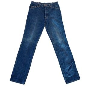 1970s VINTAGE LEE MEN’S DENIM JEANS MEDIUM WASH SIZE 34x34